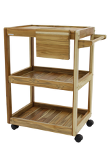 Churrasco Teak Wood Serving Trolley