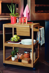 Churrasco Teak Wood Serving Trolley