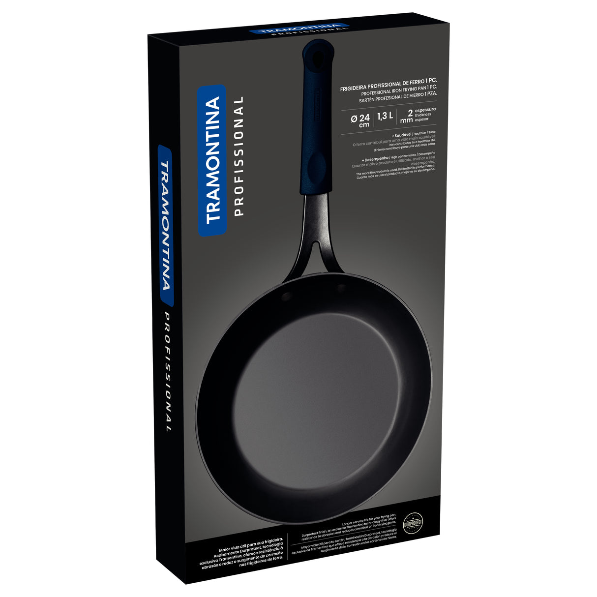 Professional Iron Frying Pan, 24cm, 1.3L