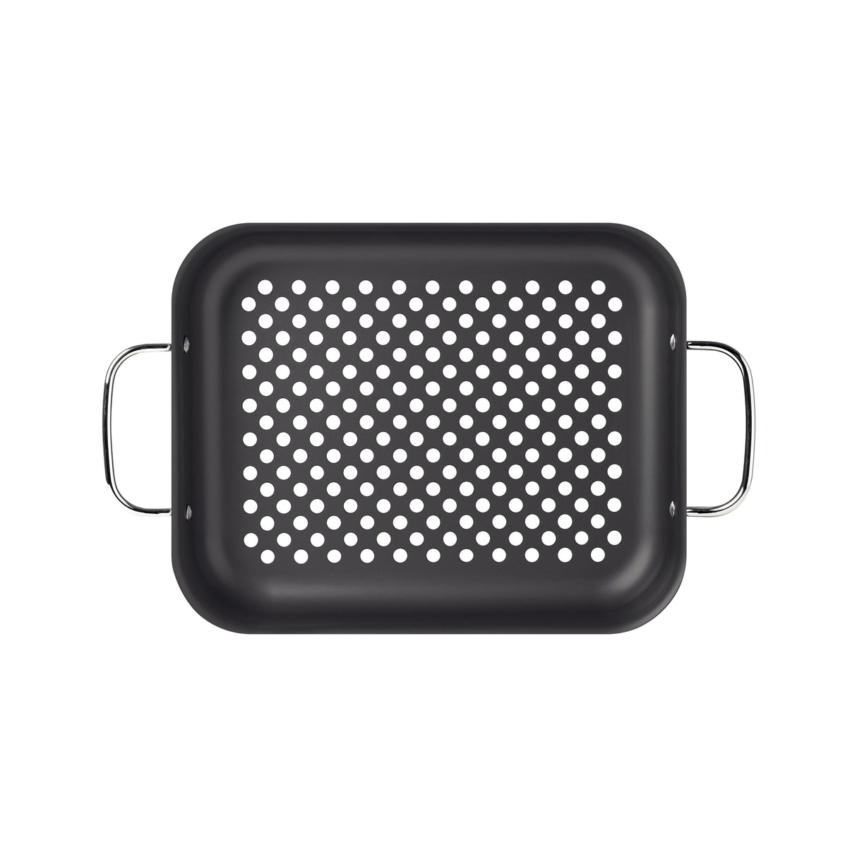 Churrasco Rectangular Anodized Aluminum Grill, 28cm