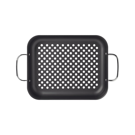Tramontina Churrasco Rectangular Anodized-Aluminum Grill, 28 cm