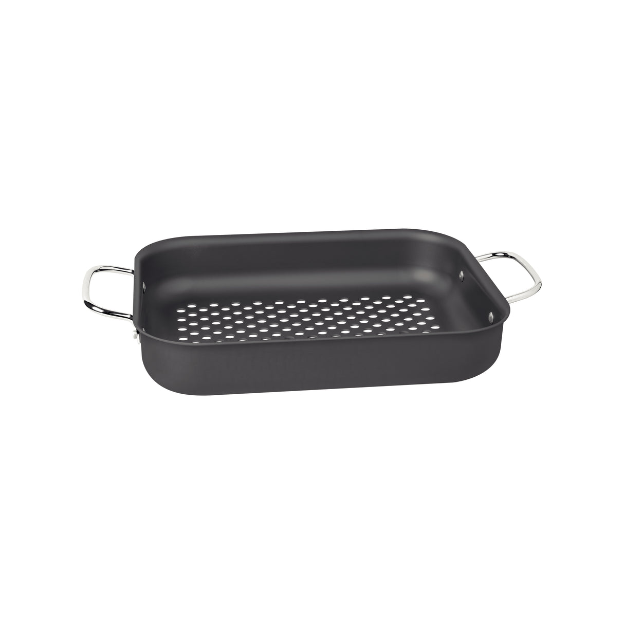 Churrasco Rectangular Anodized Aluminum Grill, 28cm