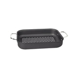 Churrasco Rectangular Anodized Aluminum Grill, 28cm