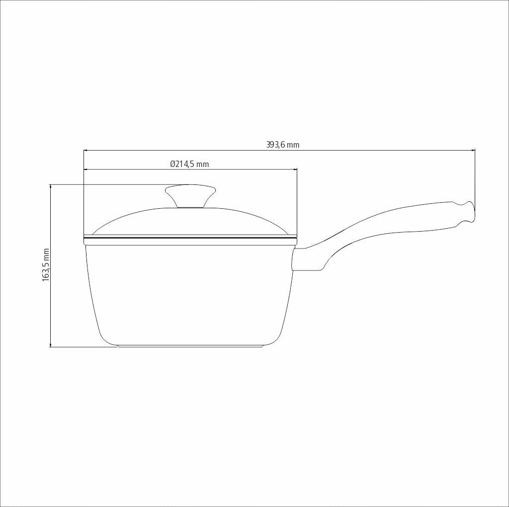 Lyon Blue Sauce Pan, 20cm, 2.8L
