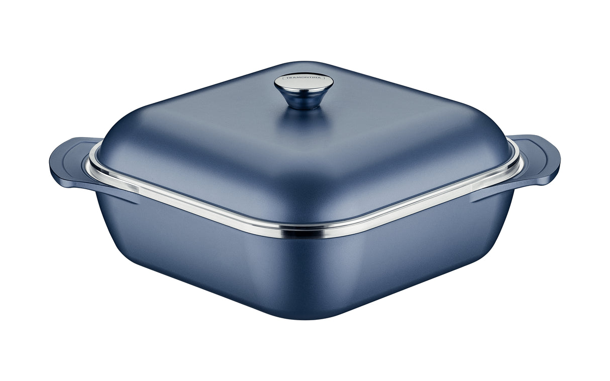 Lyon Blue Square Pot, 28cm, 5.5L