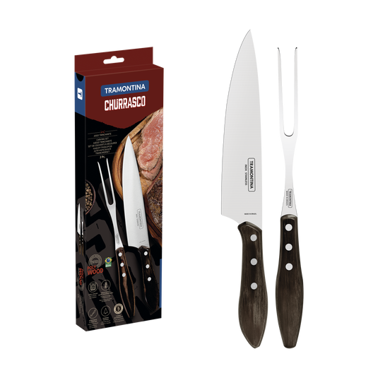 Tramontina Churrasco Barbecue Set Polywood 2Pc