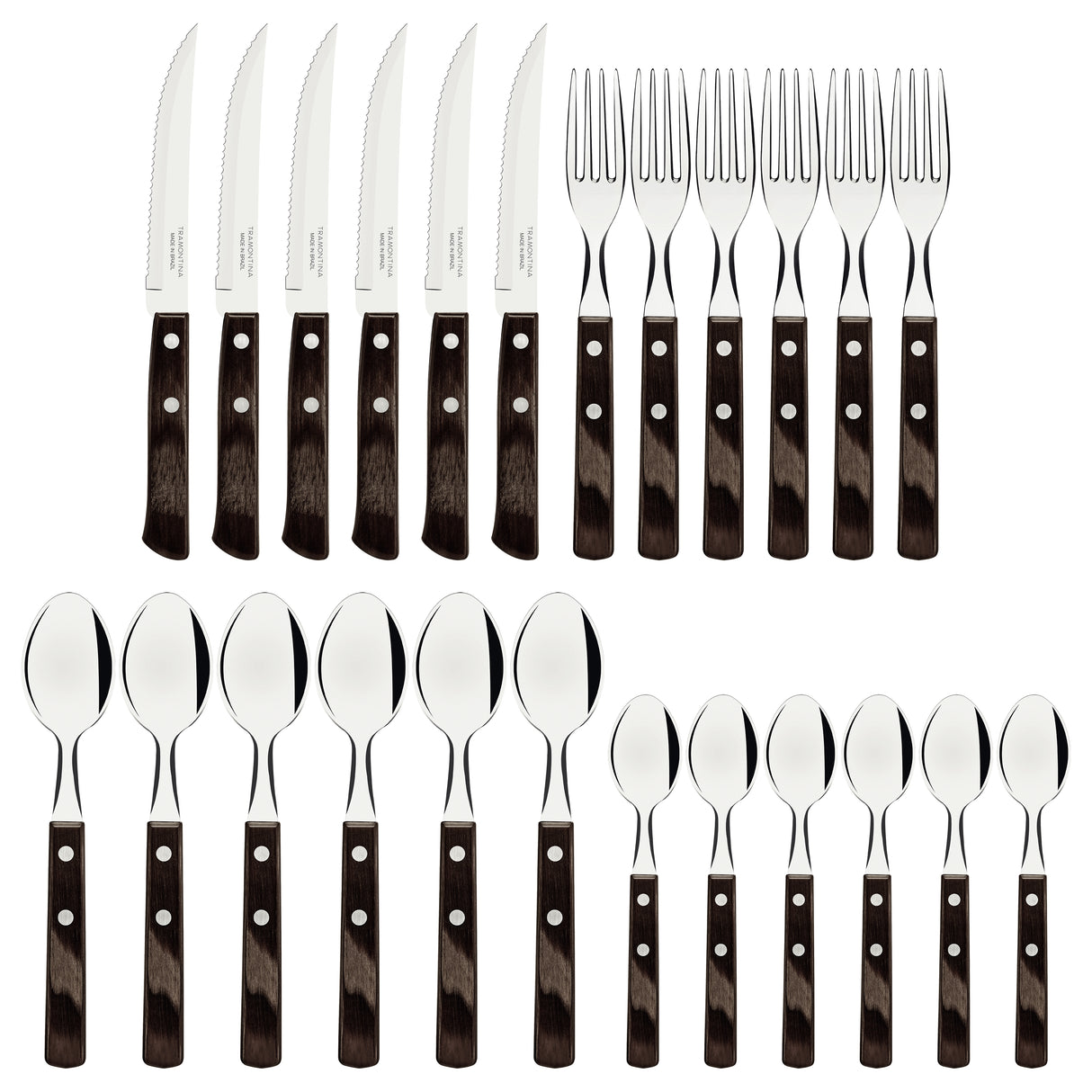 24-Piece Polywood Cutlery Set