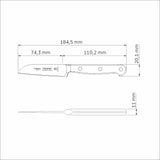 Century Wood Forged Vegetable and Fruit Knife, 3"