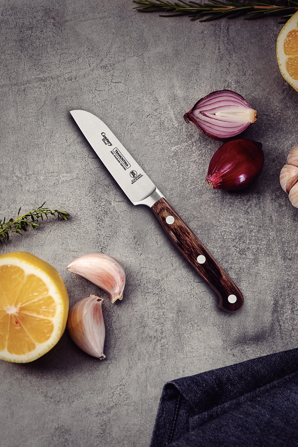 Century Wood Forged Vegetable and Fruit Knife, 3"