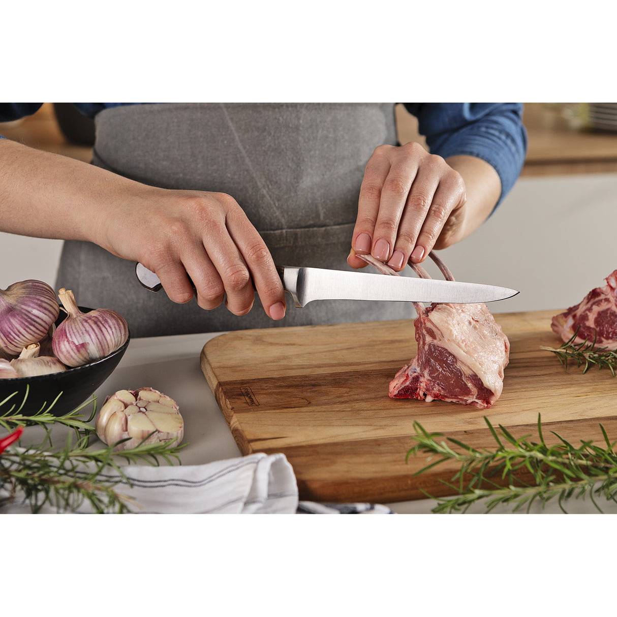 Century Wood Forged Boning Knife, 6"