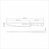 Century Wood Forged Utility Knife, 8"