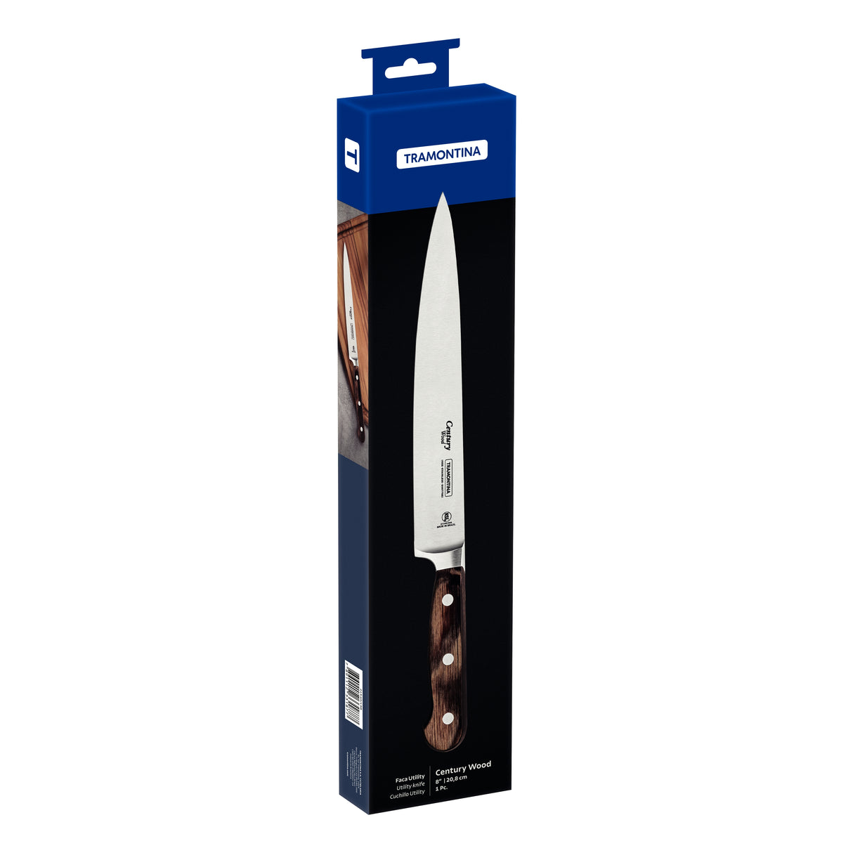 Century Wood Forged Utility Knife, 8"