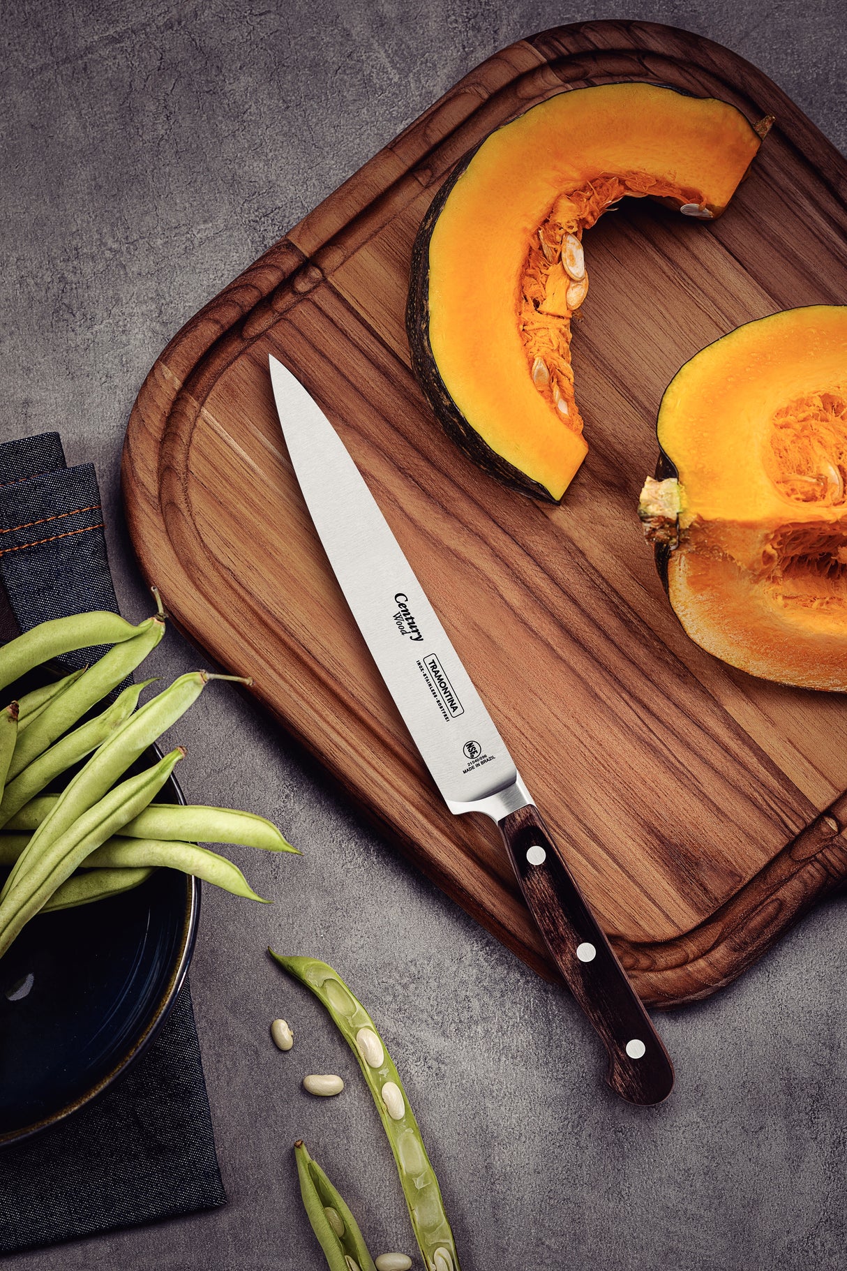Century Wood Forged Utility Knife, 8"