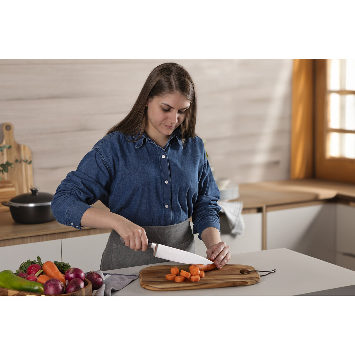 Century Wood Forged Chef's Knife, 8"