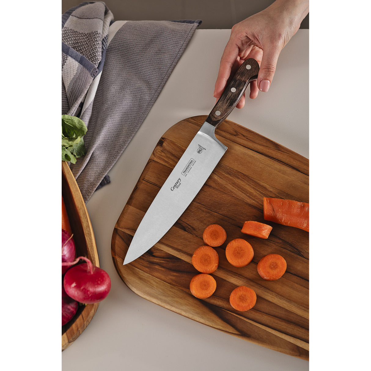 Century Wood Forged Chef's Knife, 8"