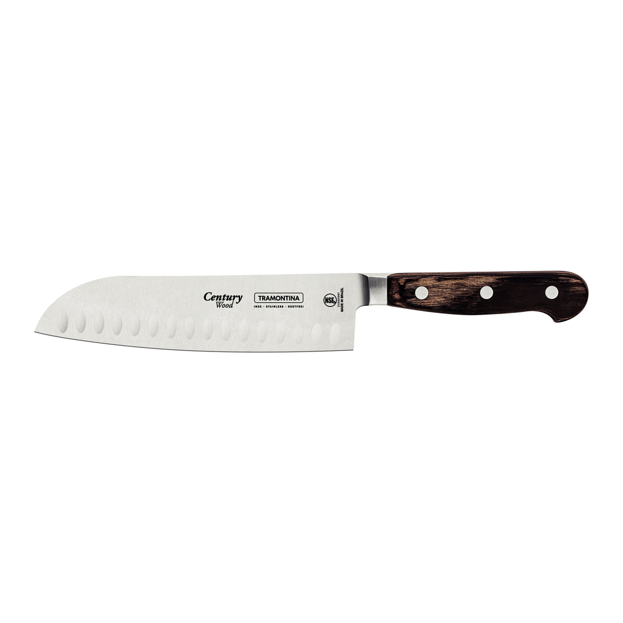 Century Wood Santoku Knife, 7"