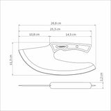 Churrasco Black Multipurpose Cleaver, 10"