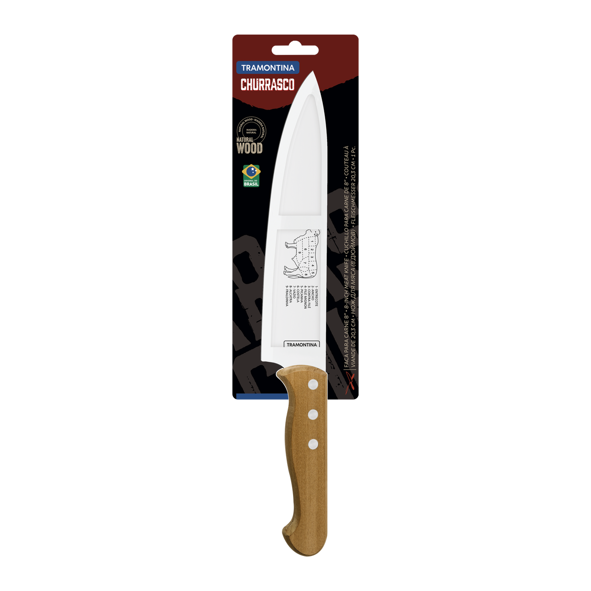 Churrasco Meat Knife, 8"