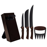 Churrasco Black 5-Piece Knife Block