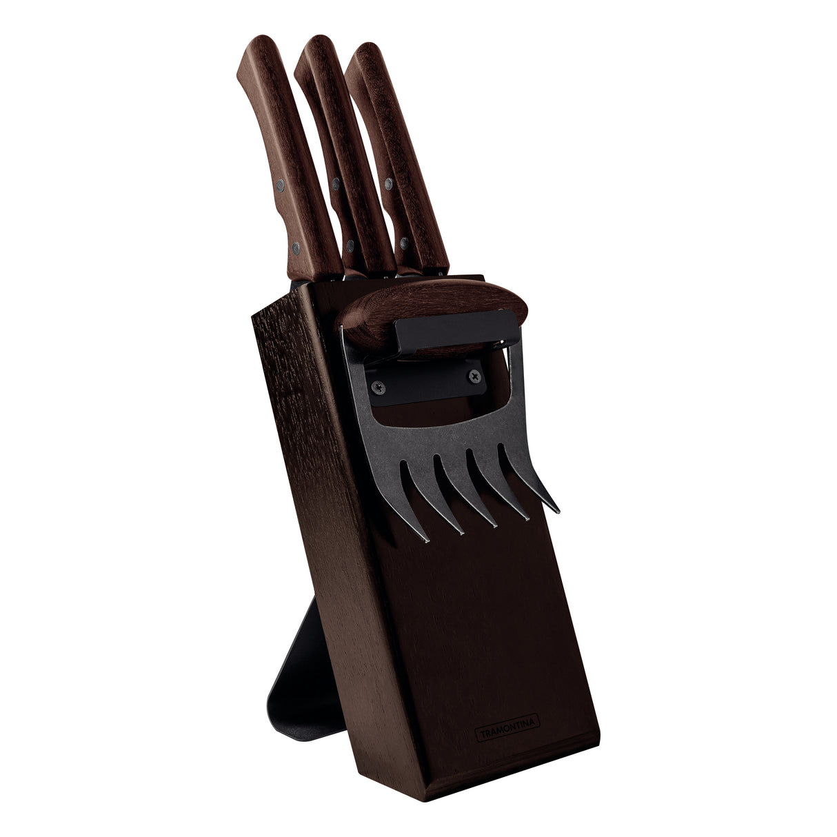 Churrasco Black 5-Piece Knife Block