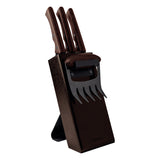 Churrasco Black 5-Piece Knife Block