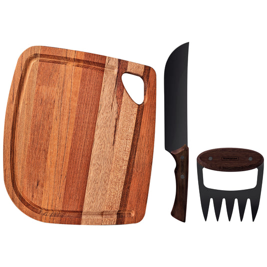 Tramontina 3-Piece Churrasco Black BBQ Set