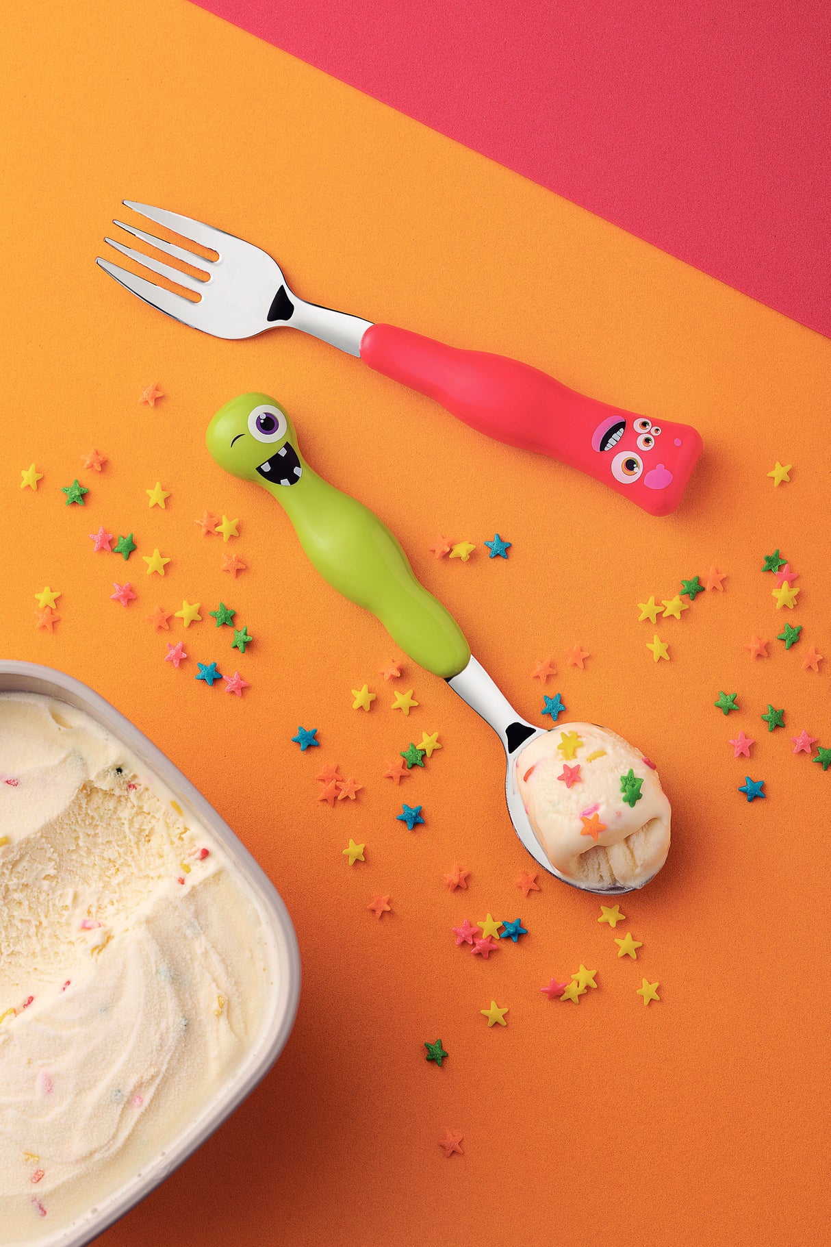 Lirous 2-Piece Colorful Children's Flatware Set