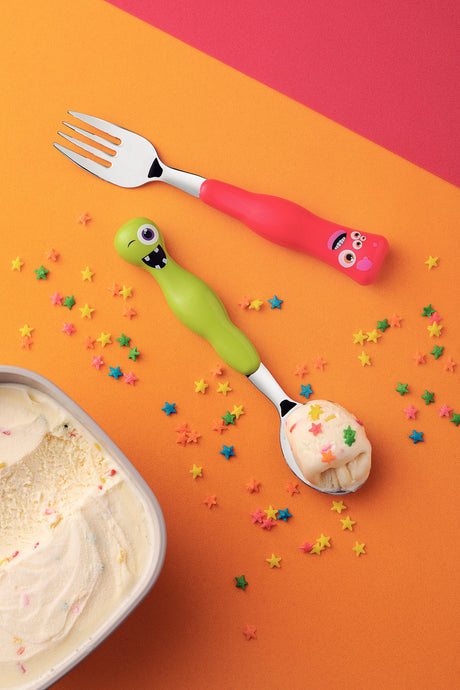Lirous 2-Piece Colorful Children's Flatware Set