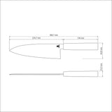Sushi Deba Knife, 8"