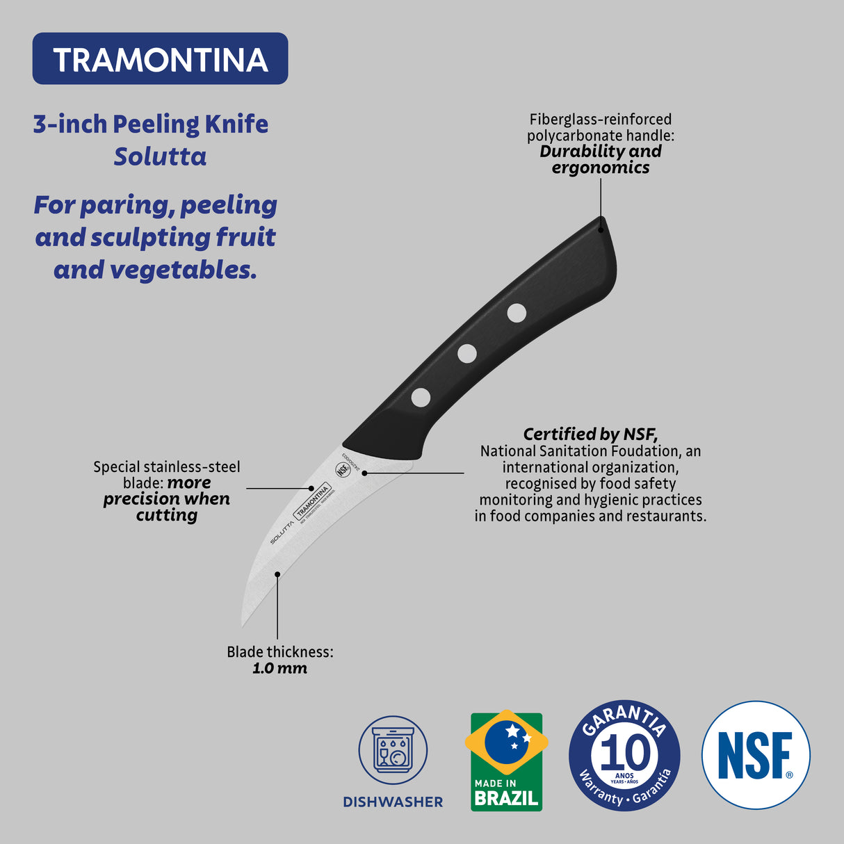 Solutta 4" Peeling Knife