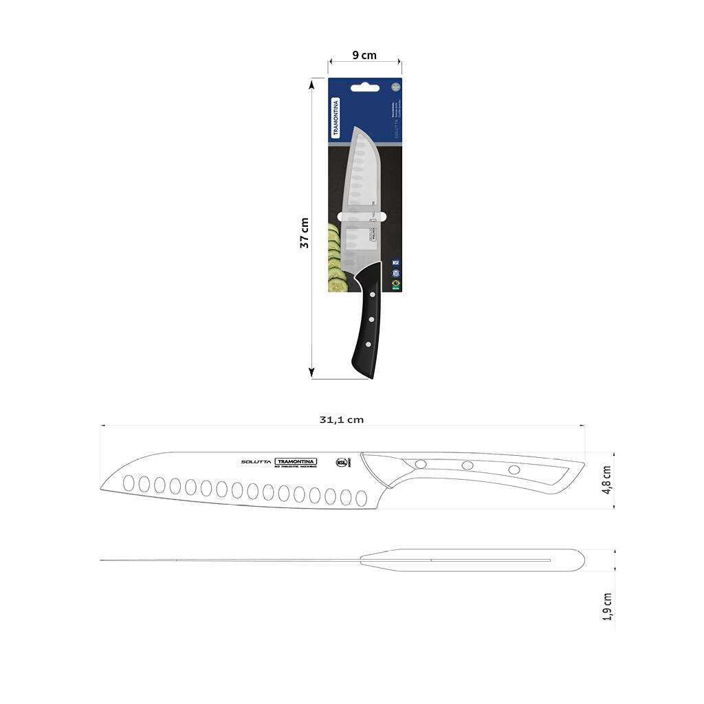 Solutta 7" Santoku Knife