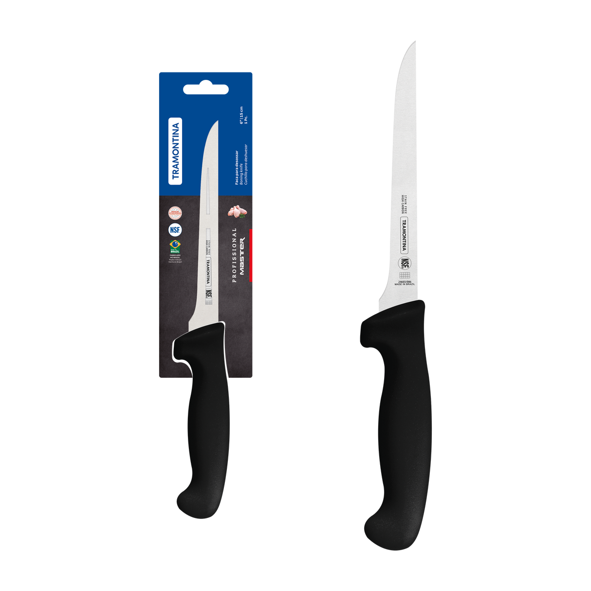 Professional Master Black Boning Knife, 6"