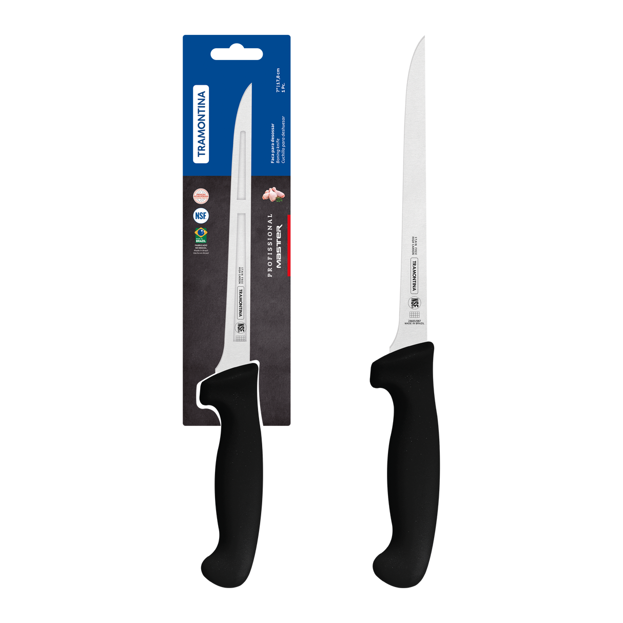Professional Master Black Boning Knife, 7"