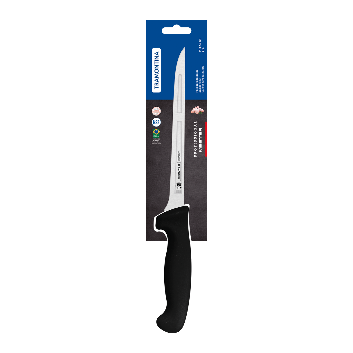 Professional Master Black Boning Knife, 7"