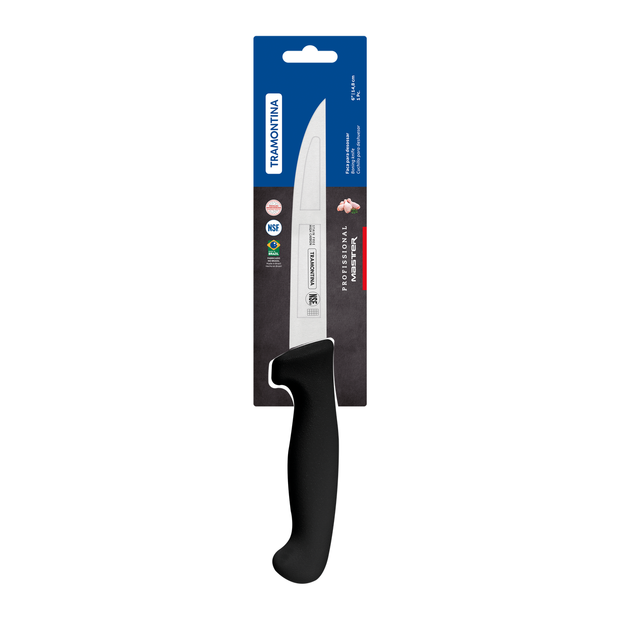 Professional Master Black Boning Knife, 6"