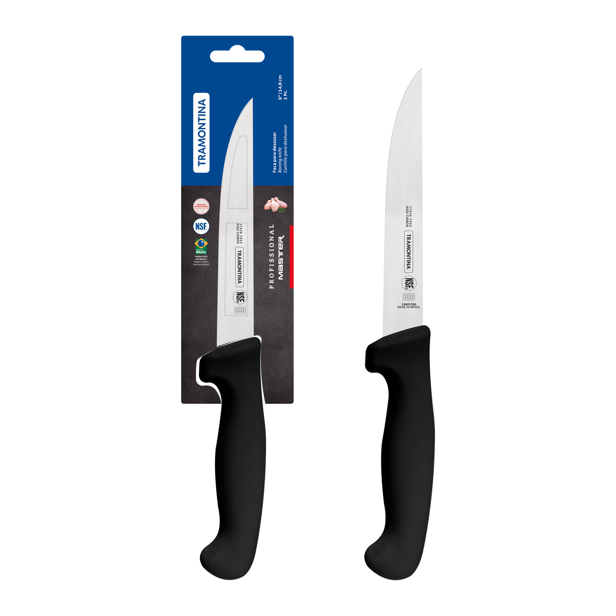 Professional Master Black Boning Knife, 6"