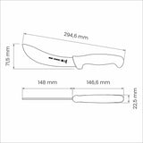Professional Curved Skinning Bloodshed Knife, 6"