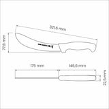 Professional Leather and Bleeding Knife, 7"