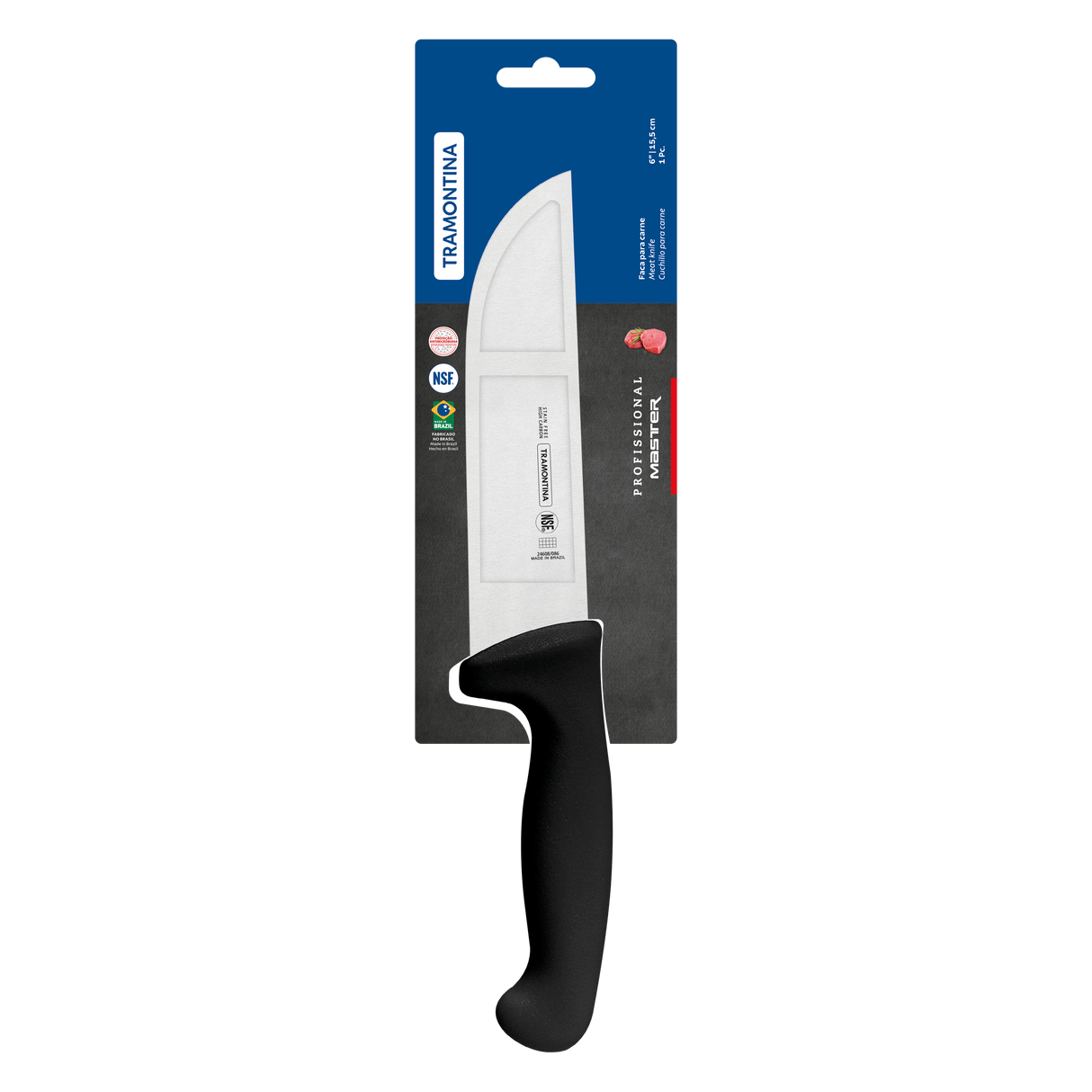 Professional Master Black Butcher Knife, 6"