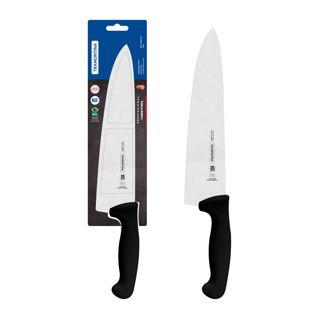 Professional Master Black Cooks Knife, 10"