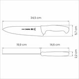 Professional Master Black Cooks Knife, 8"
