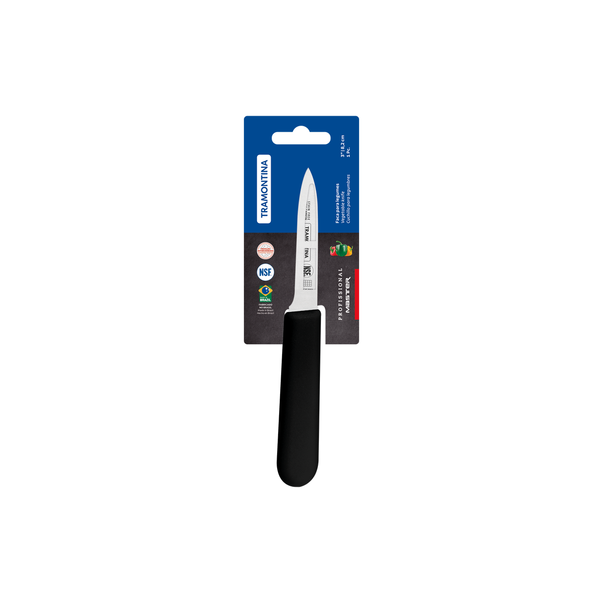 Professional Master Black Paring Knife, 3"
