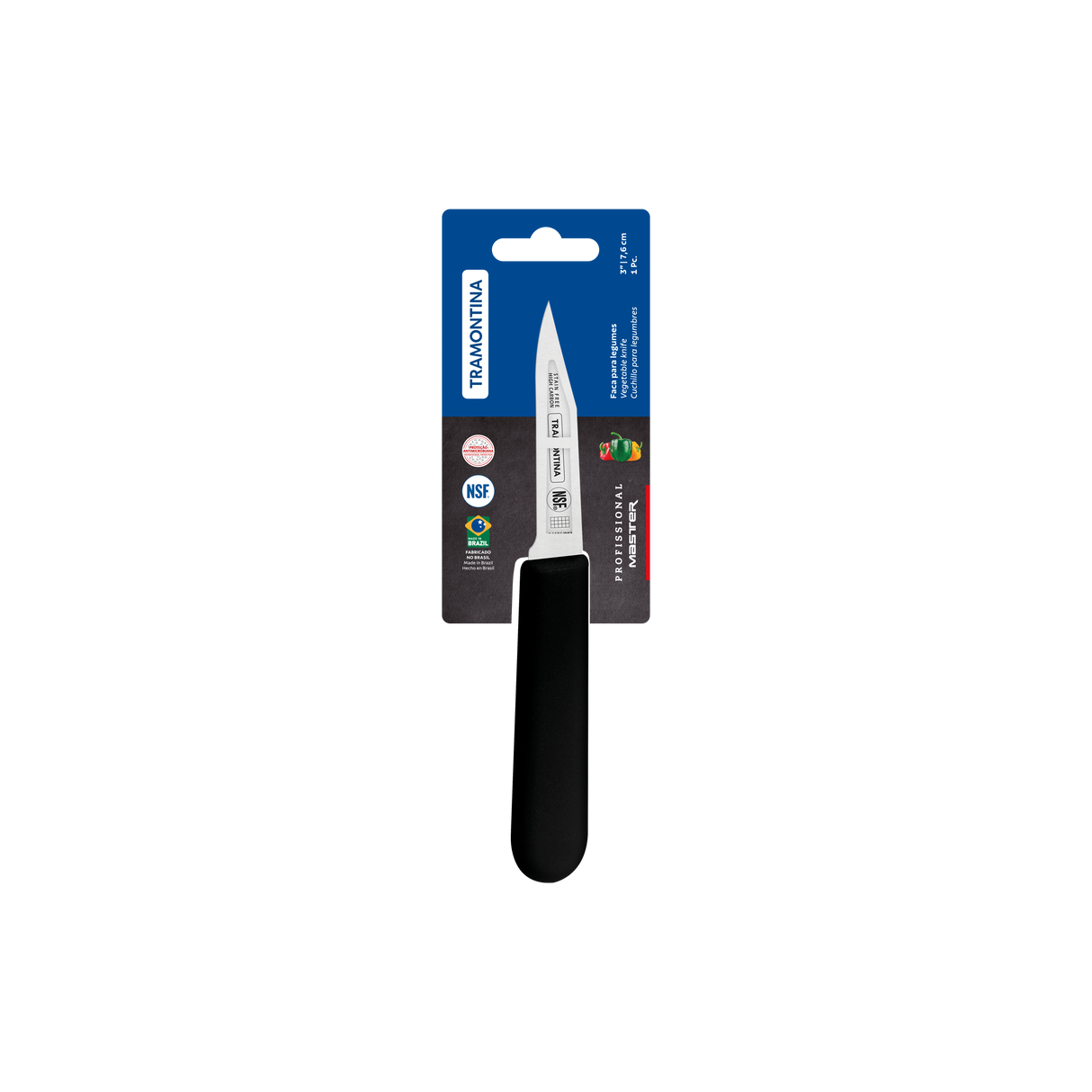 Professional Master Black Paring Knife, 3"