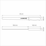 Professional Master Black Bread Knife, 12"