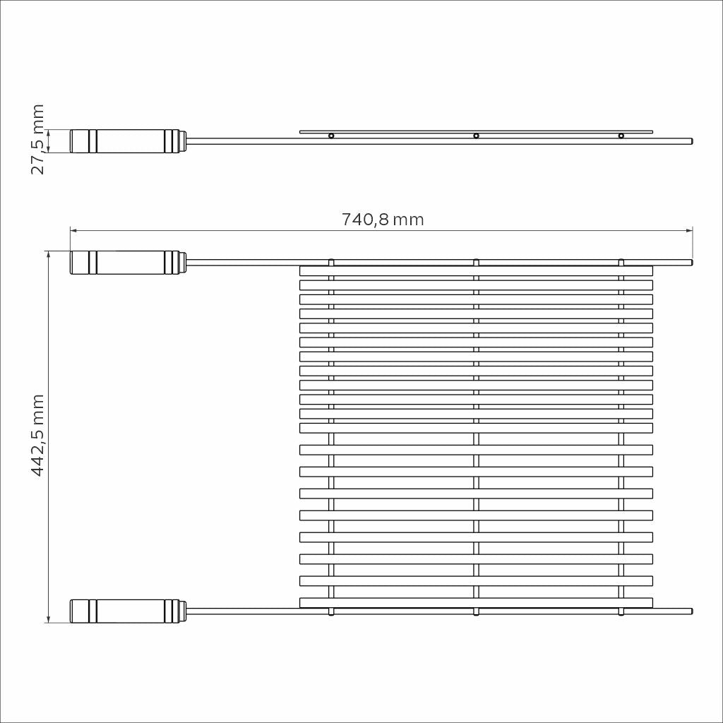 Churrasco Black Nitrocarburized Carbon Steel Grill with Wooden Handles