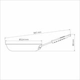 Professional Non-Stick Aluminium Frying Pan, 20cm, 1L