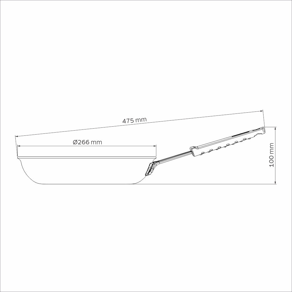 Professional Non-Stick Aluminium Frying Pan, 25cm, 1.9L