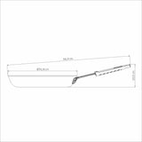 Professional Non-Stick Aluminium Frying Pan, 30cm, 3L