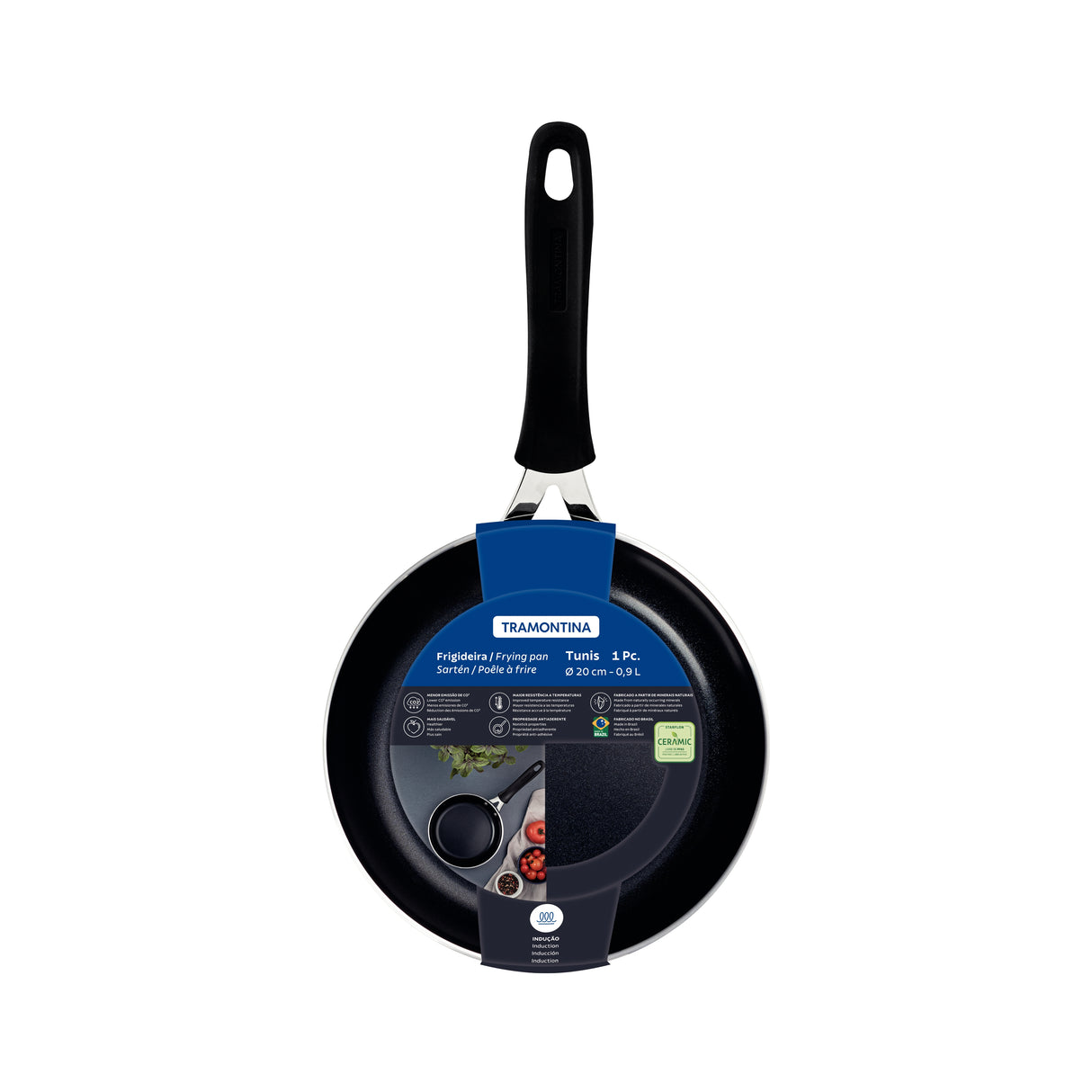 Tunis Aluminium Ceramic Frying Pan - 20cm, 0.9L
