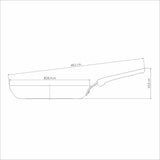 Tunis Aluminium Ceramic Frying Pan - 28cm, 2.3L